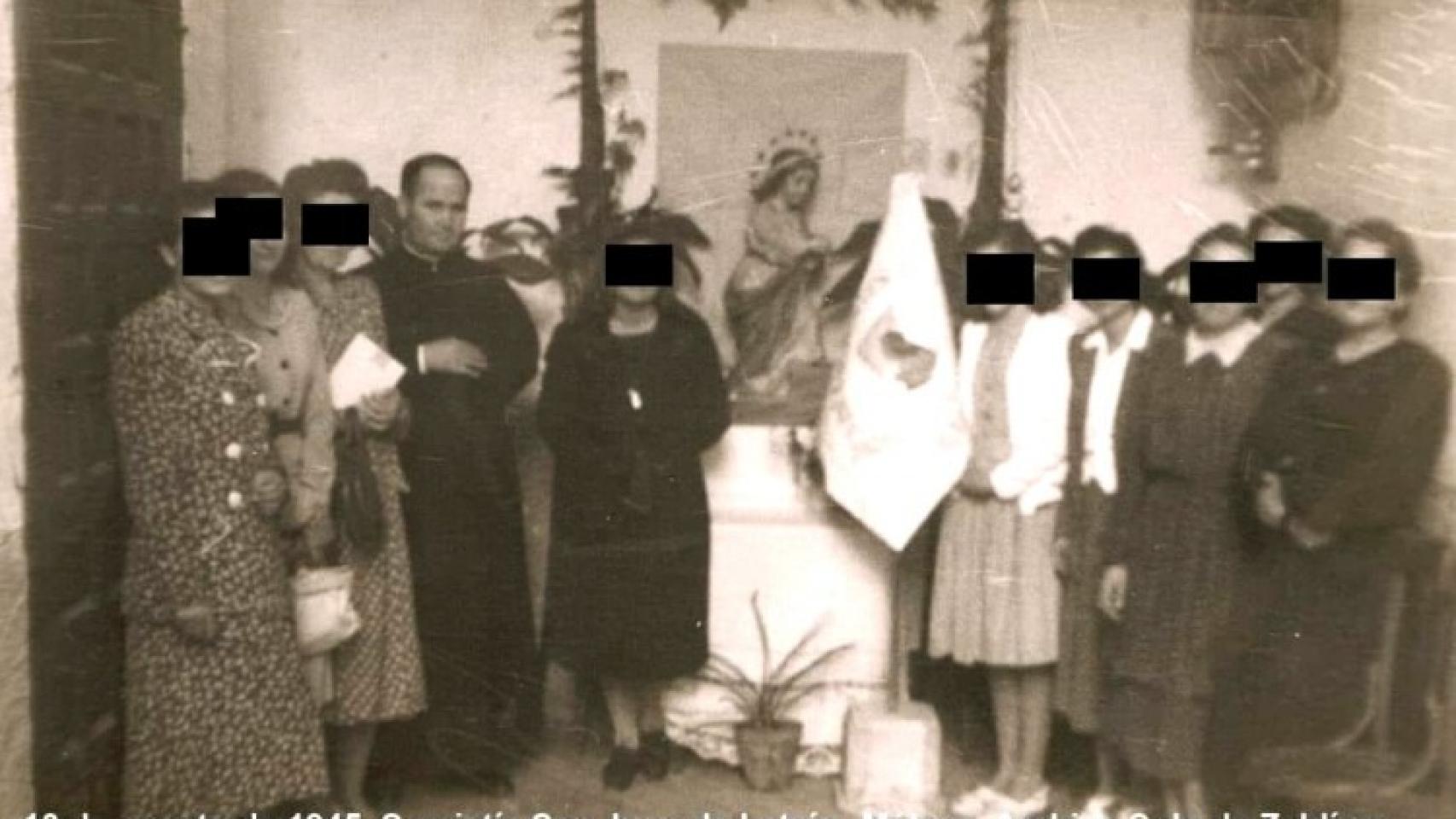Las dependencias de la Iglesia de la Merced usada en 1945 por el sacerdote Hipólito Lucena y las hipolitinas.