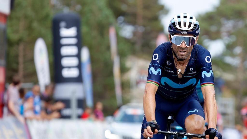 Alejandro Valverde en la Vuelta a Burgos.