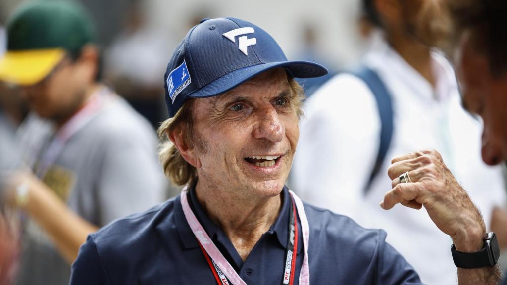 Emerson Fittipaldi durante el Gran Premio de Miami 2022.