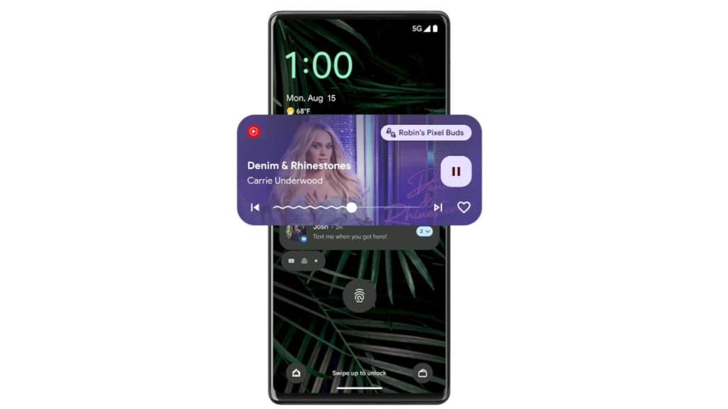 Nuevos controles multimedia en Android 13