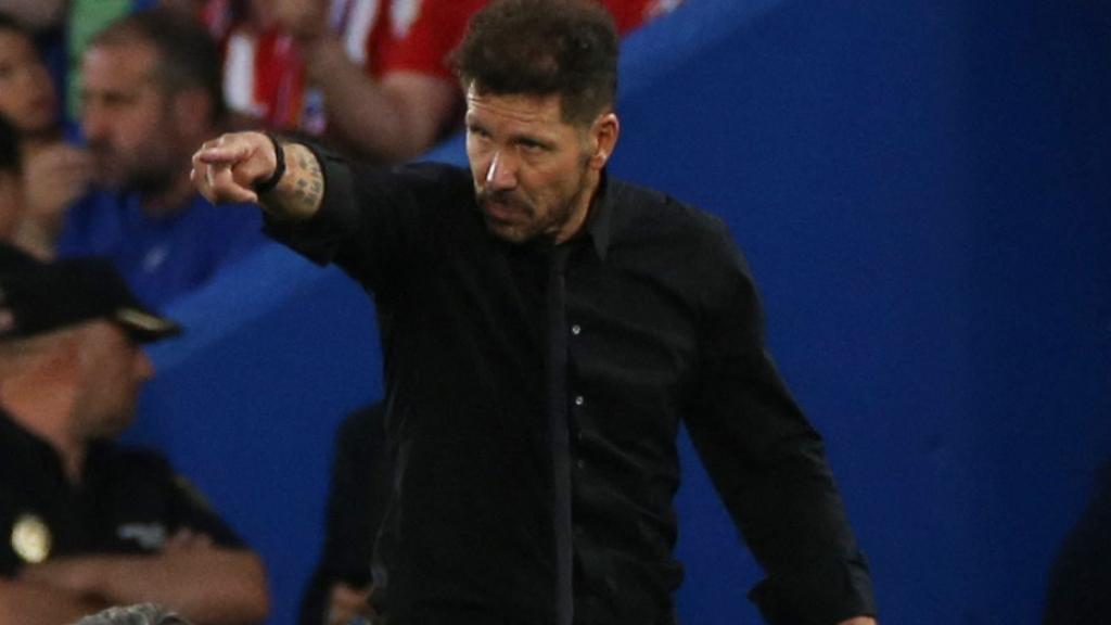 El 'Cholo' Simeone, en un partido del Atlético de Madrid de La Liga 2022/2023