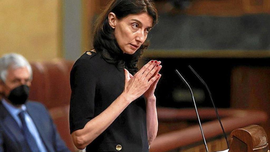 La ministra Pilar Llop, en una intervención en el Congreso de los Diputados.