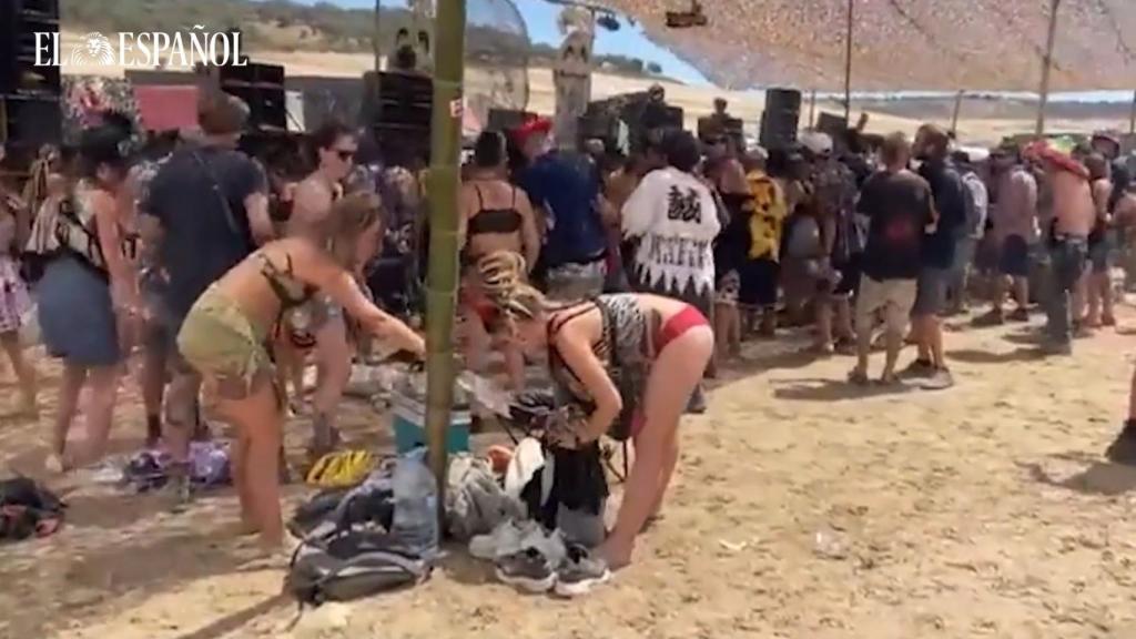 Rave ilegal en un pueblo de Zamora