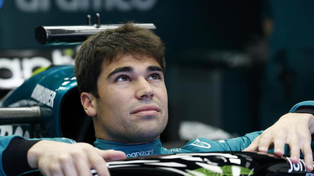 Lance Stroll, con Aston Martin en el GP de Hungría 2022