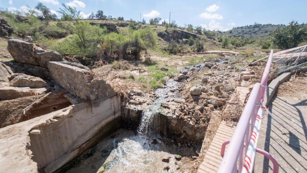 Infraestructuras dañadas por las lluvias. Foto: Delegación de Gobierno.