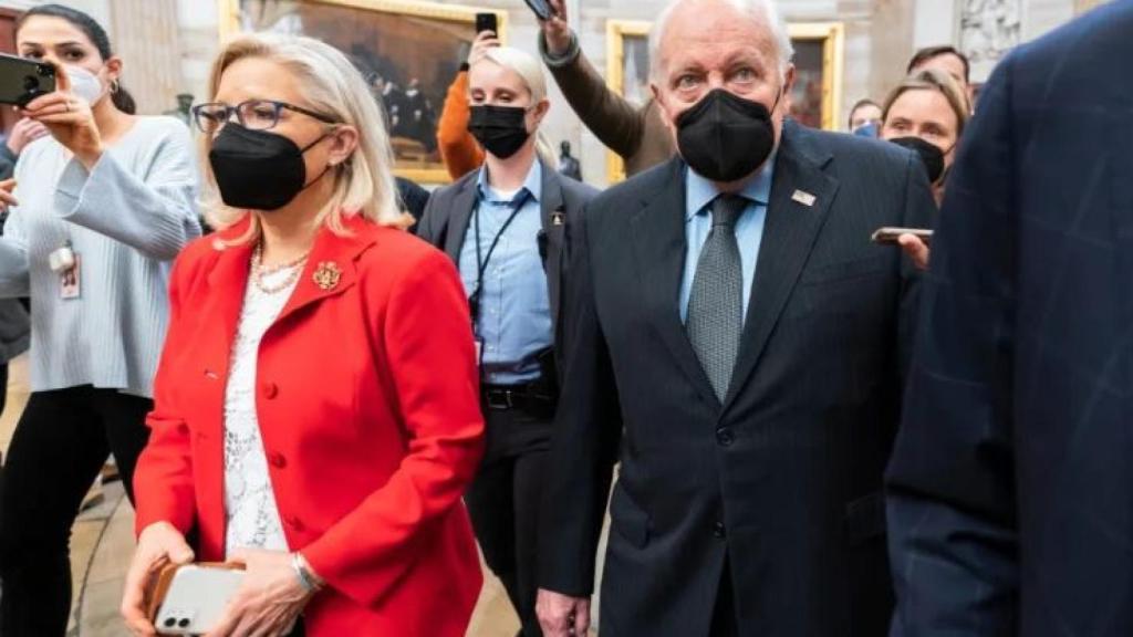 Dick Cheney y su hija en una imagen de archivo.