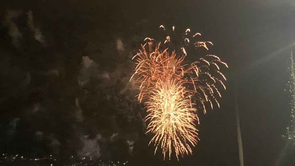 Fuegos artificiales la pasada noche en Cedeira