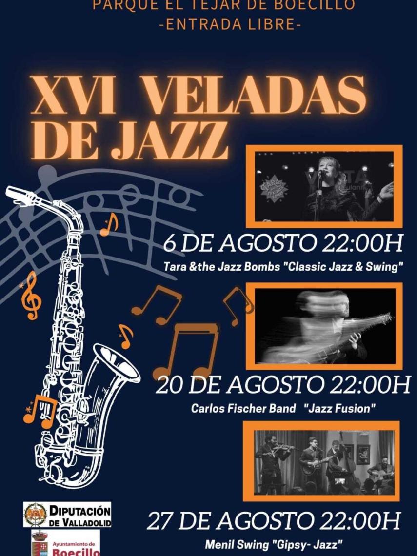 Cartel de las Veladas de Jazz de Boecillo