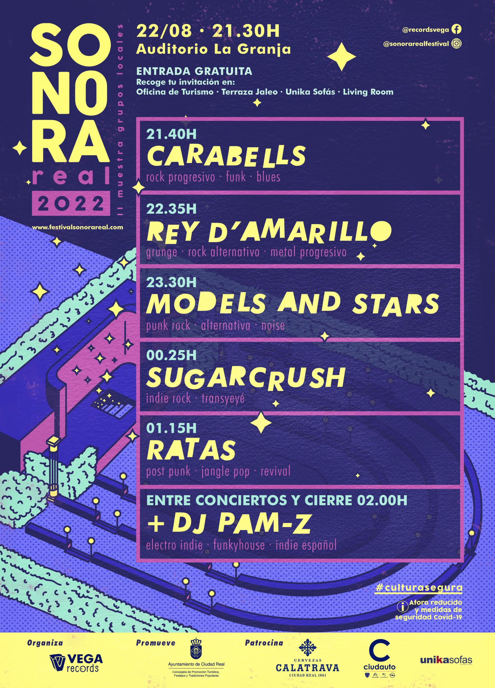 Cartel del Festival Sonora Real. Foto: Ayuntamiento de Ciudad Real.