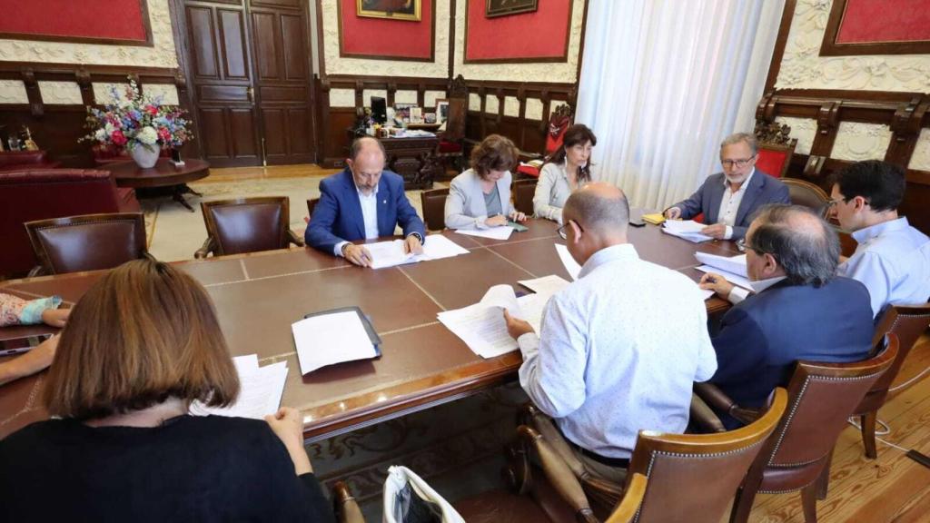 Imagen de la Junta de Gobierno Local del Ayuntamiento de Valladolid esta mañana
