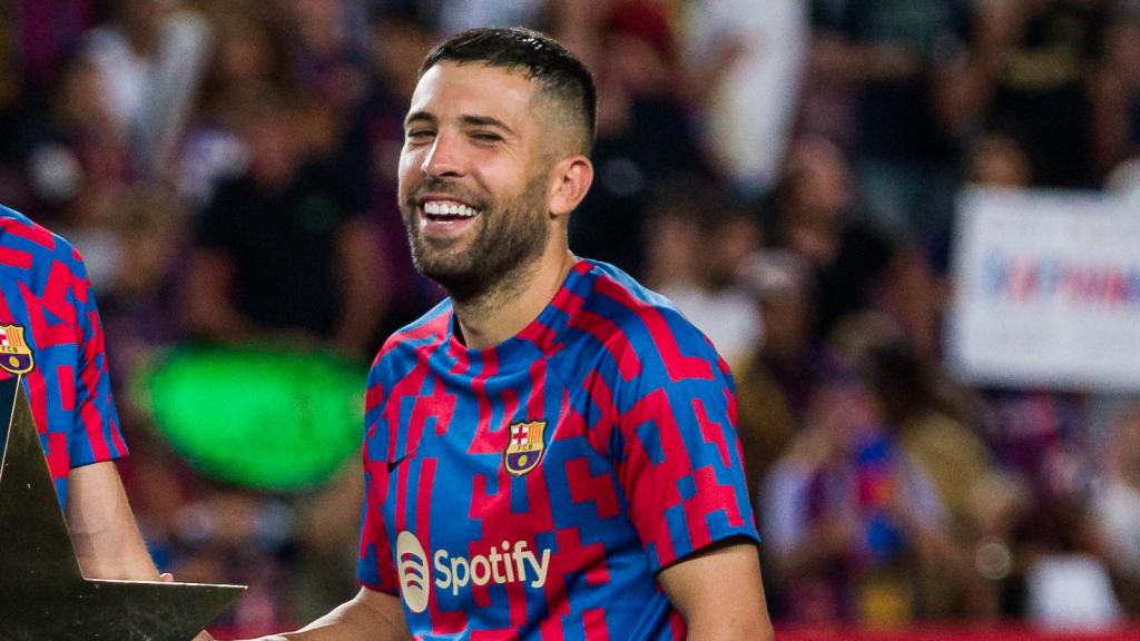 Jordi Alba, con el FC Barcelona