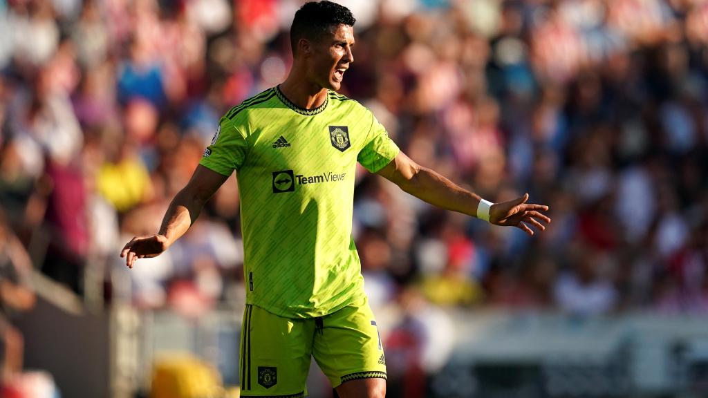 Cristiano Ronaldo, en un partido del Manchester United de la temporada 2022/2023