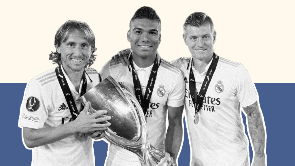Modric, Casemiro y Kroos