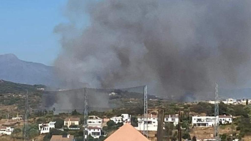 Fuego en Estepona.