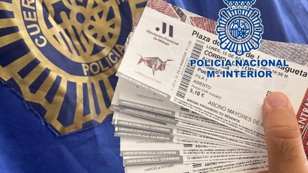 Identificado por revender abonos para mayores de 65 años junto a la plaza de toros de Málaga