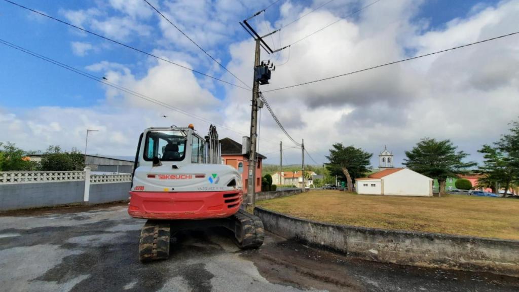 Obras de pavimentación.