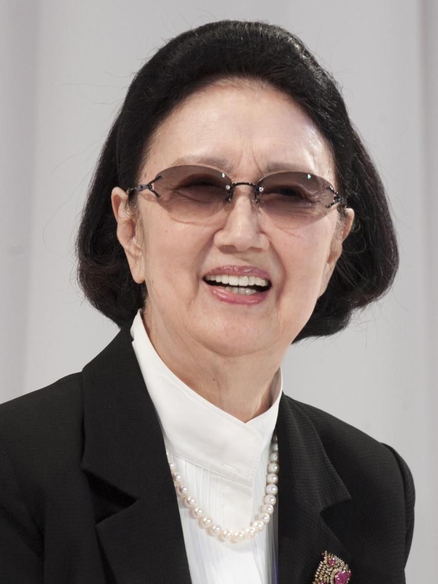 La diseñadora de moda Hanae Mori.