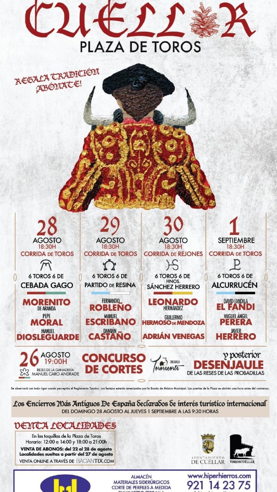 Programación fiestas de Cuéllar