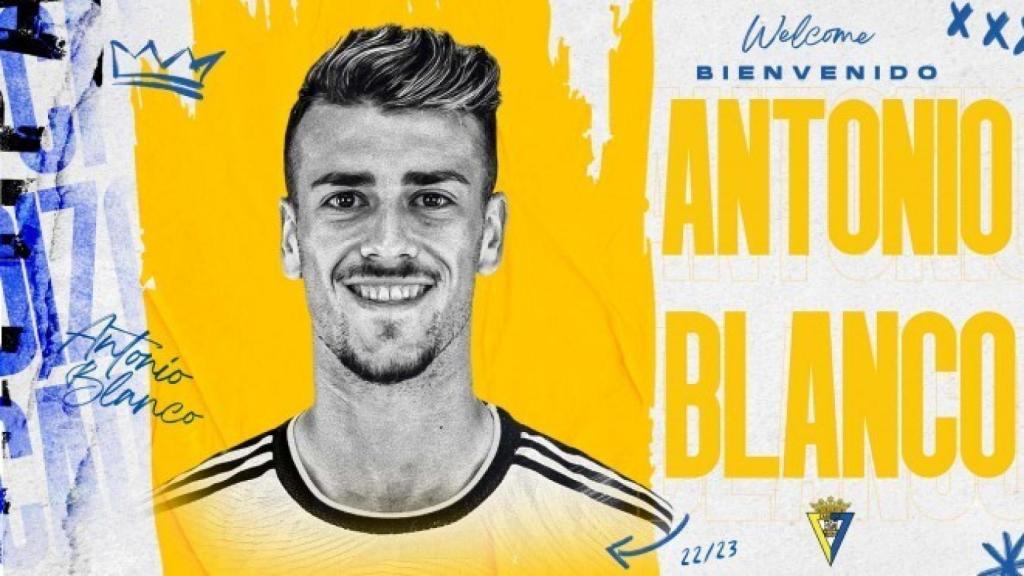 Antonio Blanco, cedido al Cádiz CF