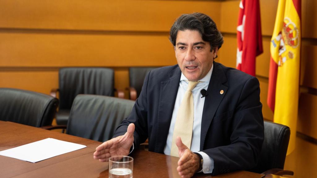 David Pérez durante su entrevista con EL ESPAÑOL-Invertia.