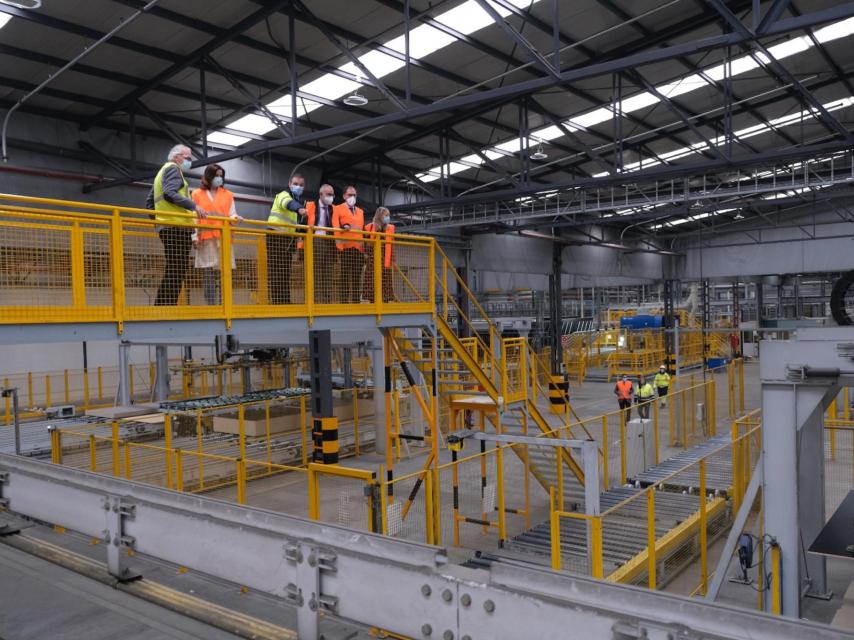 Las instalaciones de la multinacional maderera Kronospan en la ciudad de Burgos.