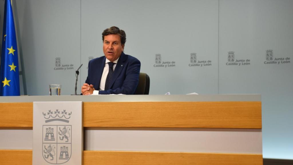 Carriedo durante la rueda de prensa posterior al Consejo de Gobierno