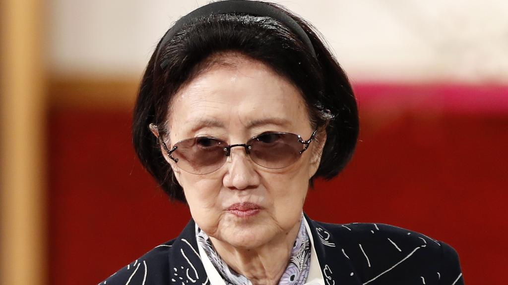 La diseñadora de moda japonesa Hanae Mori, en una imagen de archivo.
