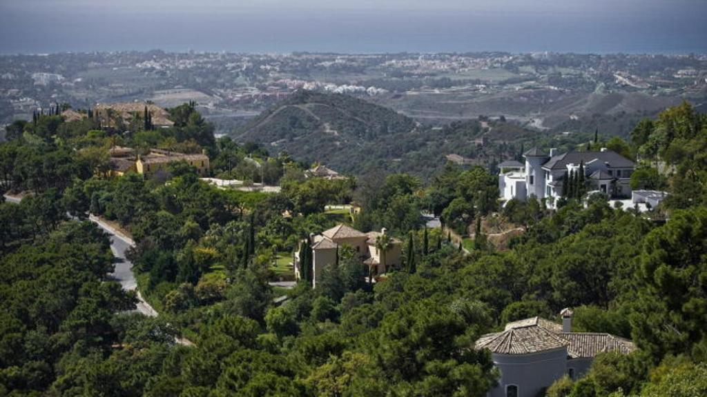 La urbanización Coto Zagaleta desde las alturas.