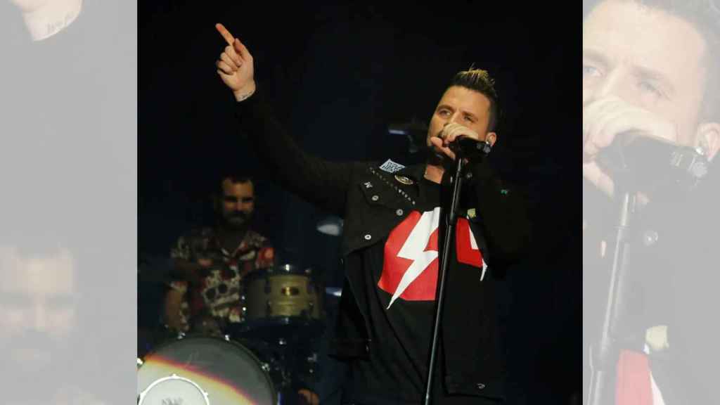 Dani Martín durante su concierto en Castrelos (2022).