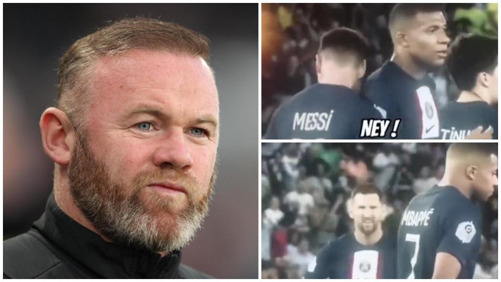 Rooney y el feo gesto de Mbappé con Messi