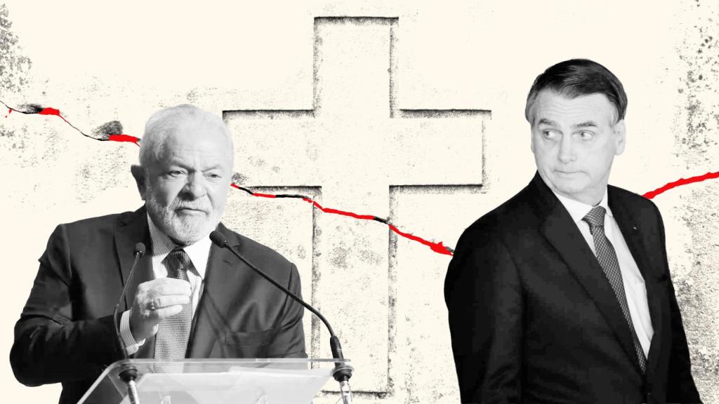 Lula da Silva e Jair Bolsonaro, candidatos a la presidencia de Brasil.