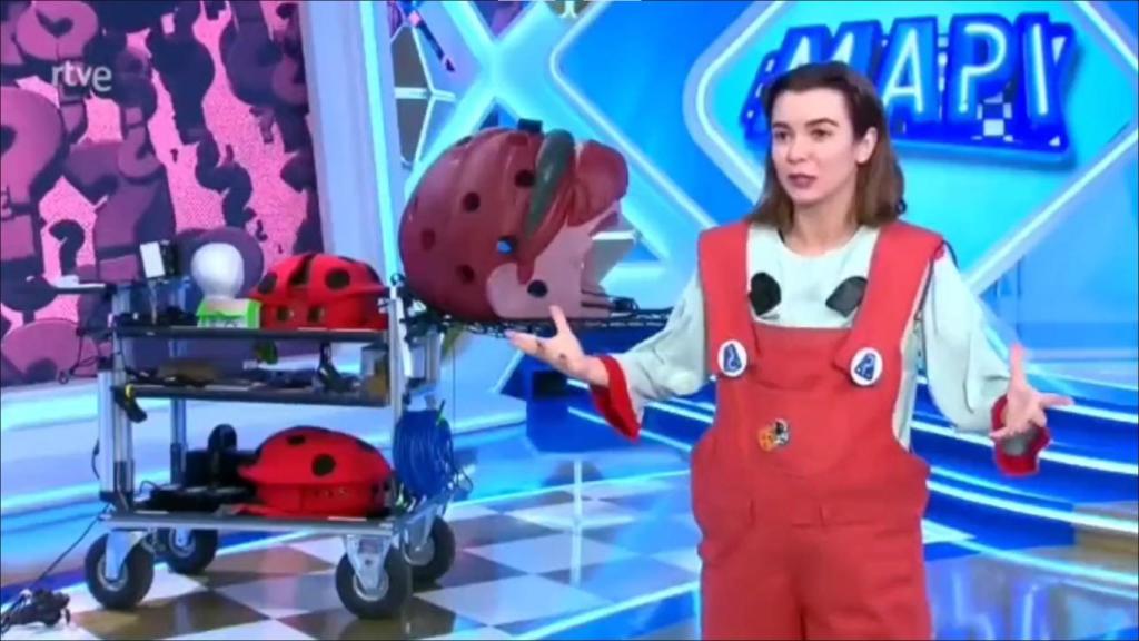 Mapi, durante una entrevista en TVE1.