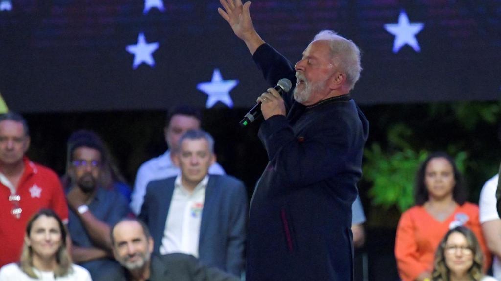 Lula da Silva en un acto de campaña.