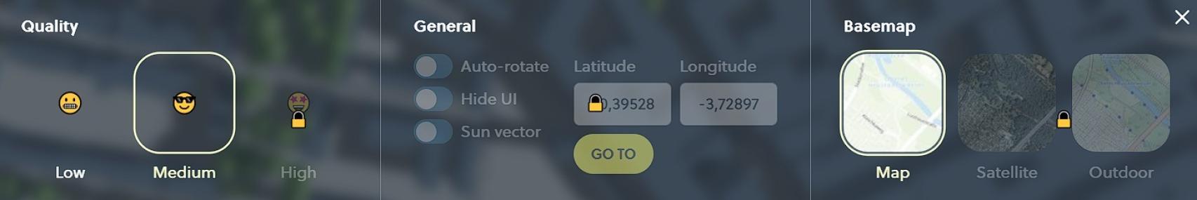 Opciones de Shadow Map