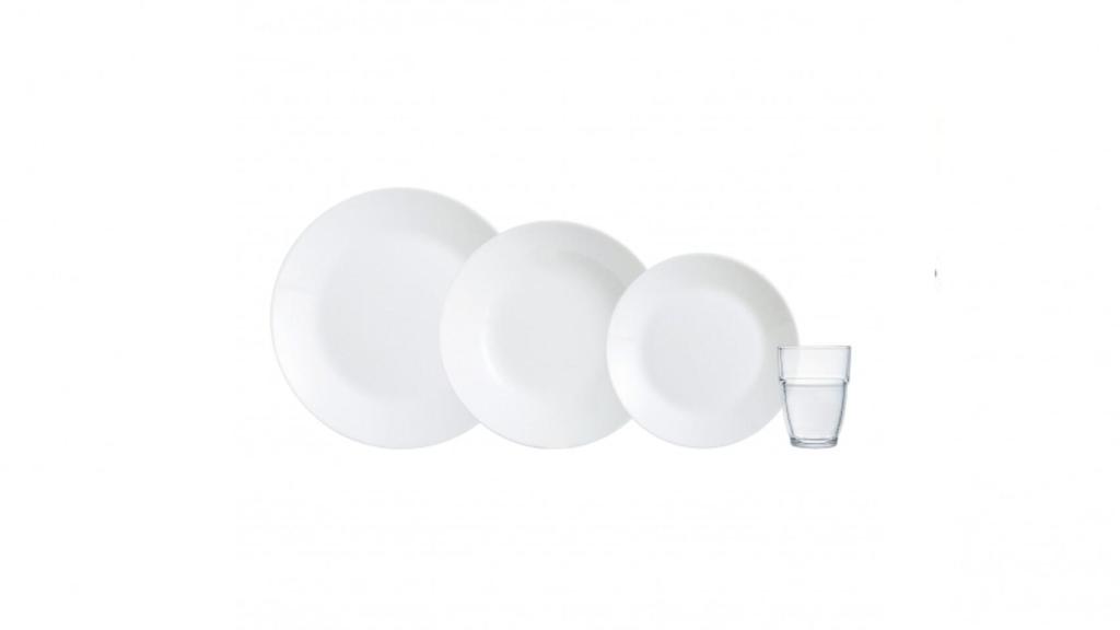 El nuevo set de 24 piezas de Carrefour.