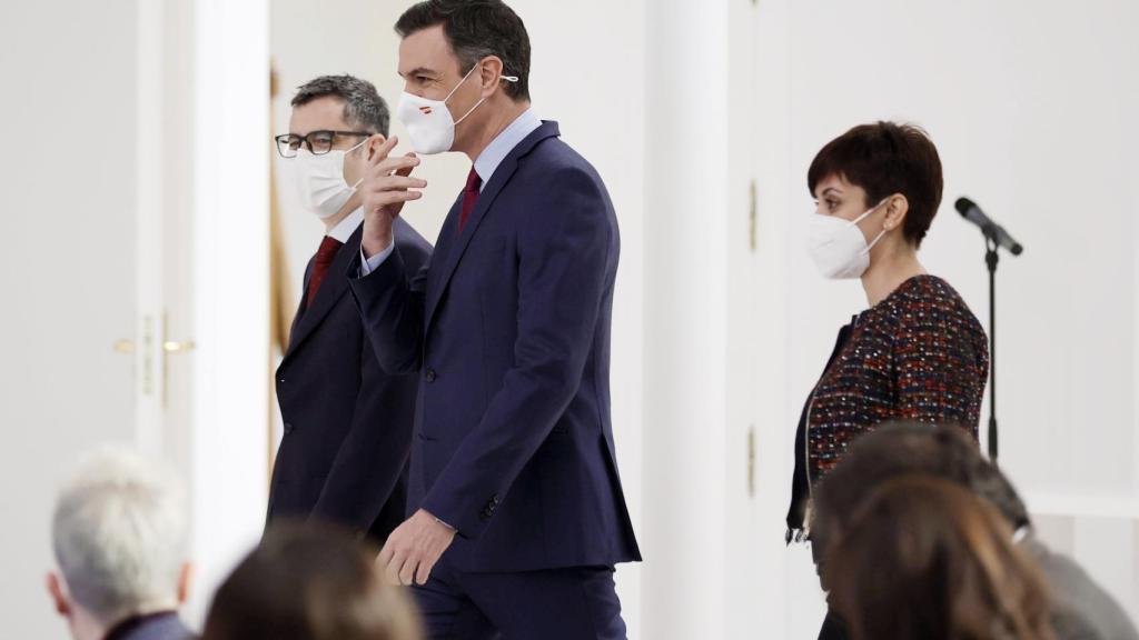 Bolaños, Sánchez y Rodríguez, antes de presentar el informe de rendición de cuentas de 2021.