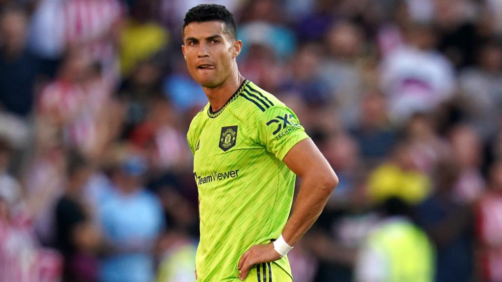 Cristiano Ronaldo, en un partido del Manchester United de la temporada 2022/2023