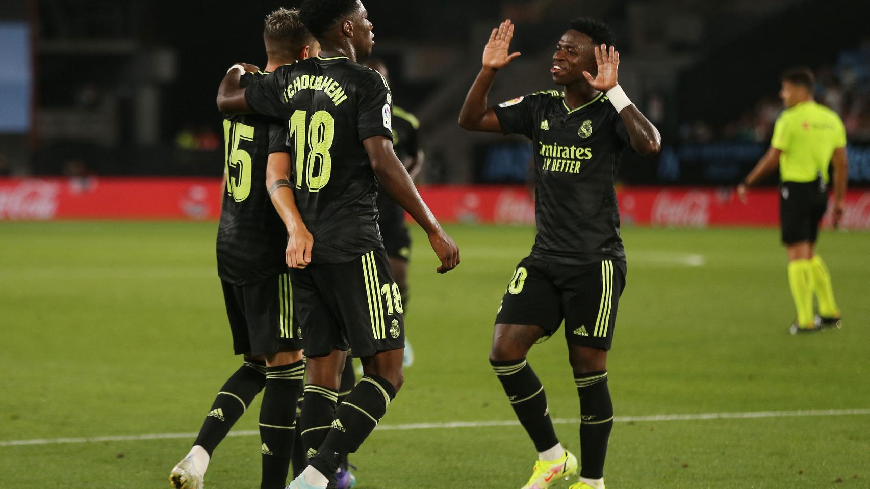 Fede Valverde celebra su gol al Celta