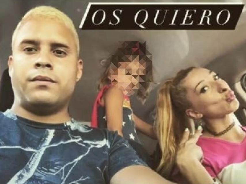 Michu, José Fernando y la pequeña Rocío.