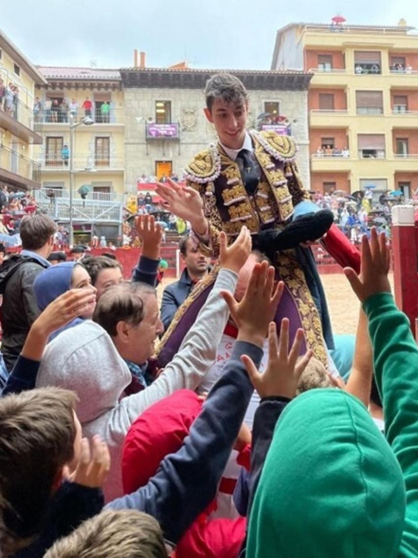 Pedro Andrés aclamado en Deba (Guipúzcoa) el pasado día 18