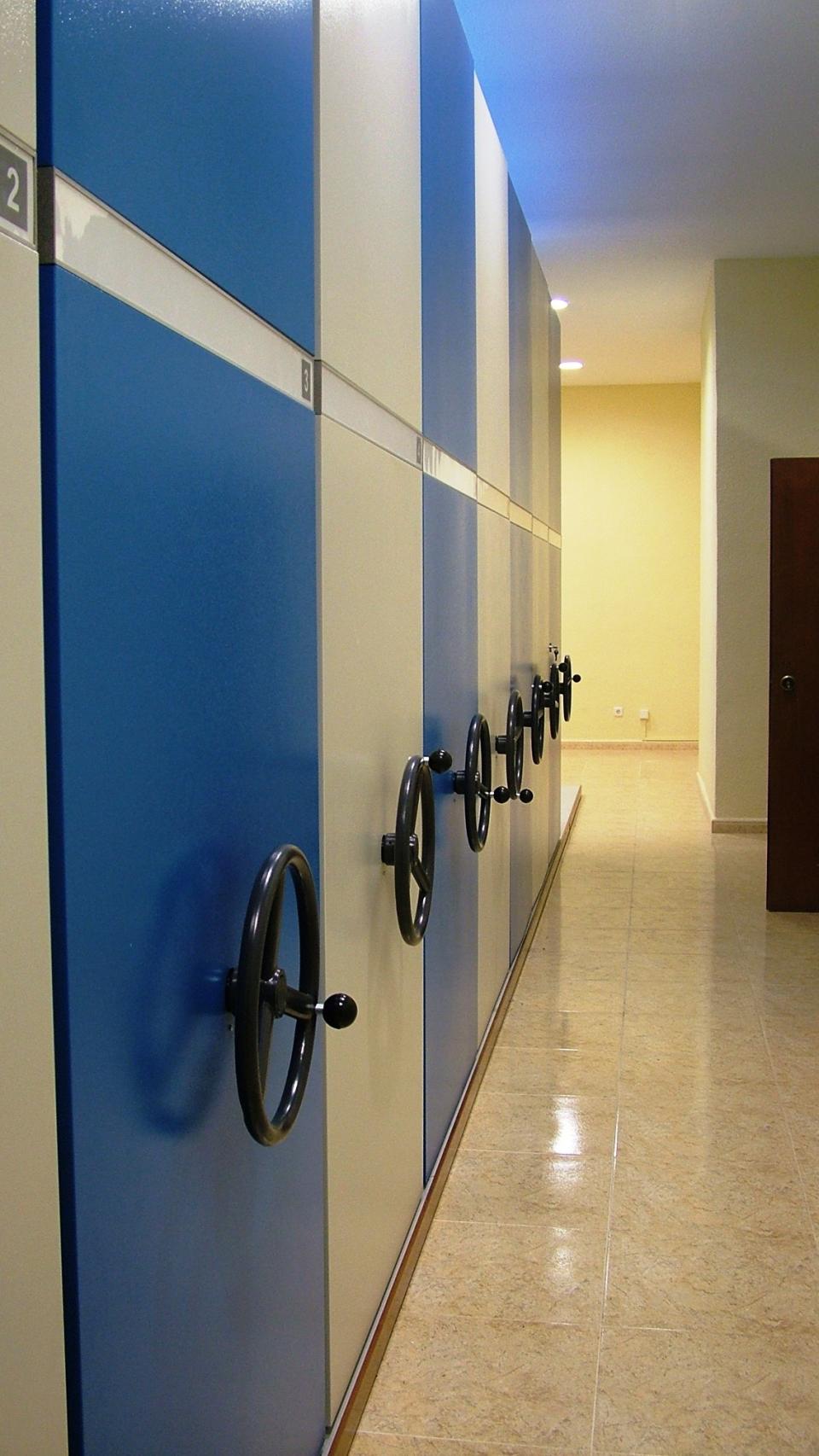 Sala cartográfica del Archivo Naval de Cartagena.