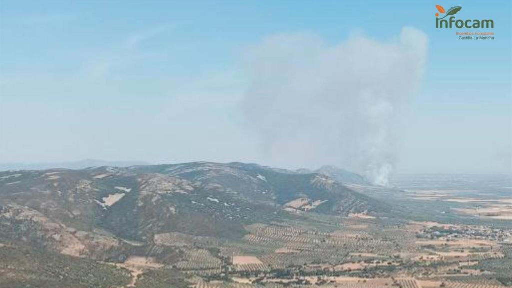 Incendio de Malagón (Ciudad Real). Foto: Plan INFOCAM.