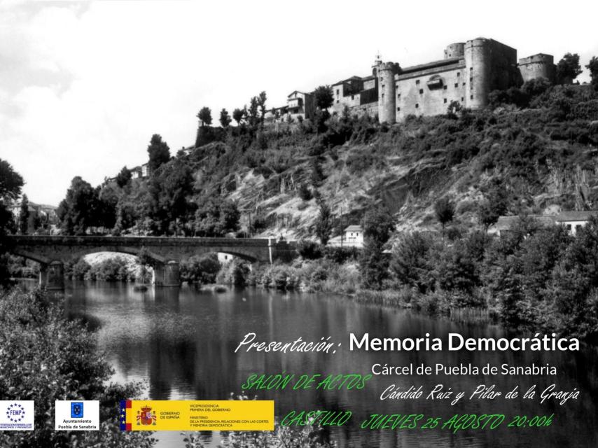 Cartel de la presentación del proyecto en Puebla de Sanabria