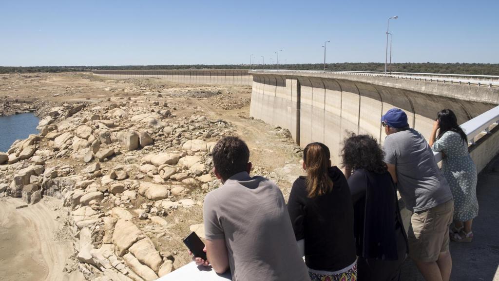 Estado en el que se encuentra el embalse de Almendra, en Salamanca
