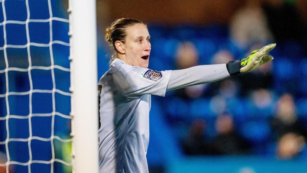 Ann-Katrin Berger, en un partido del Chelsea durante la FA Women's Super League