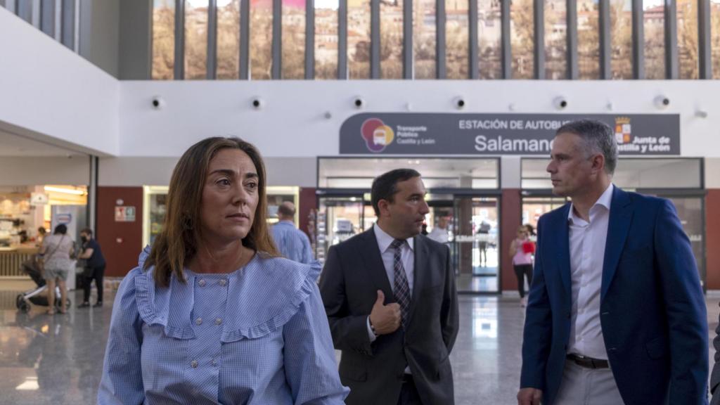 La consejera de Movilidad y Transformación Digital, María González Corral, en Salamanca