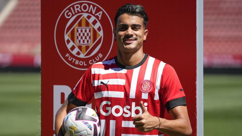 Reinier Jesus, en su presentación con el Girona