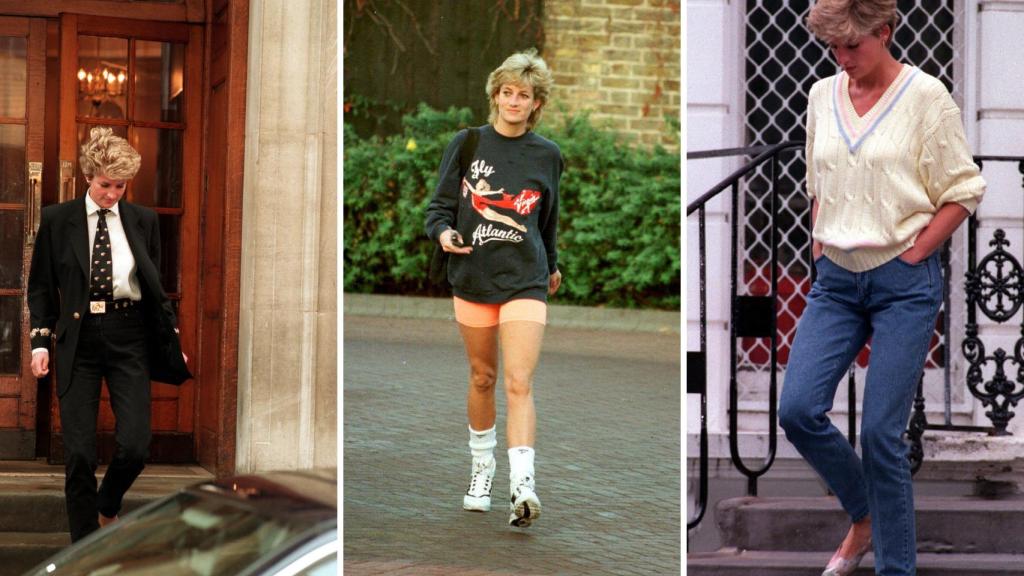 Imágenes de la princesa con distintos 'looks' urbanos.