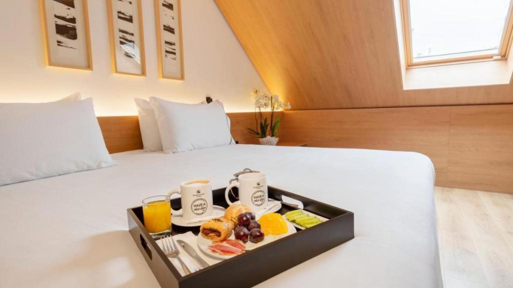 Desayuno en el hotel.