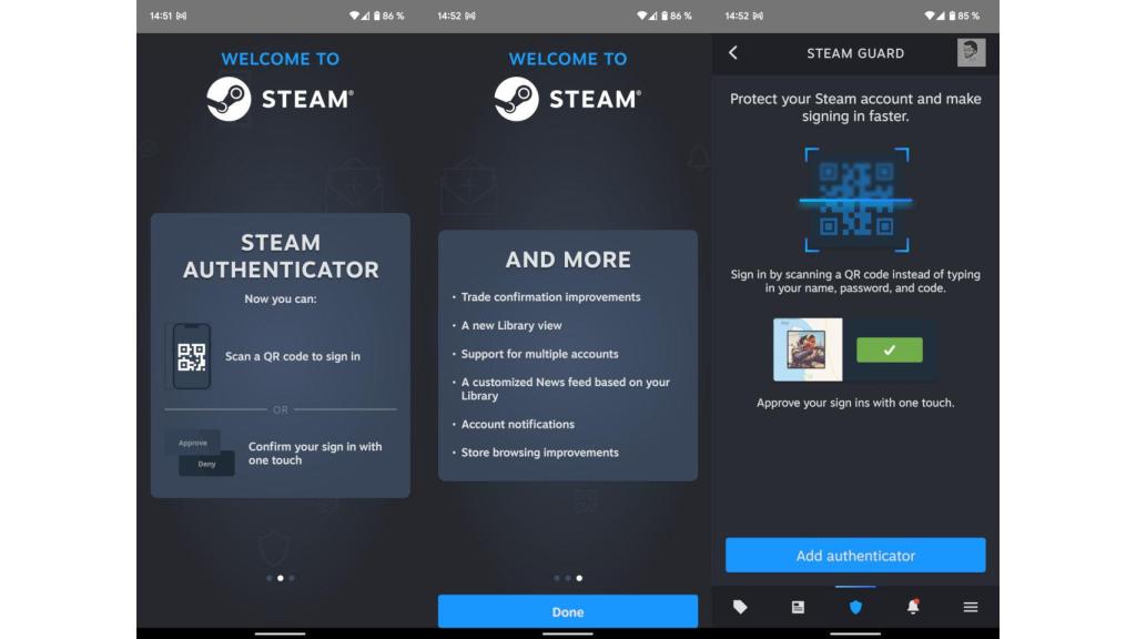 Nueva app de Steam